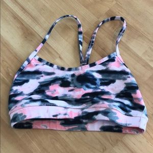Lululemon Pink Camo Sports Bra